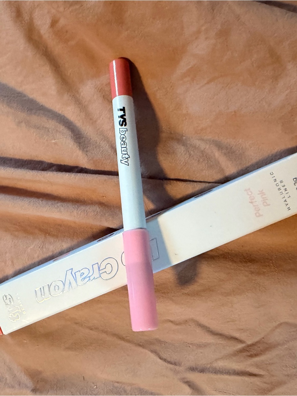 TYS Beauty Pink Lip Crayon — Perfect Petal Pink